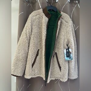 Men's Sherpa Jacket with Green Lining